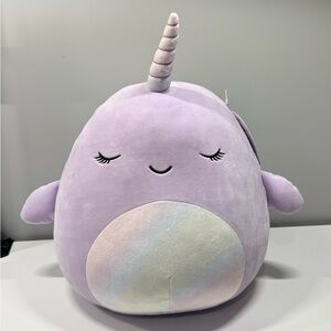 Naomi Purple Narwhal Squishmallow Plush Toy